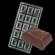 Depposite Polikarbon Çikolata Kalıbı Dikdörtgen Motifli 3X4X1,5 cm