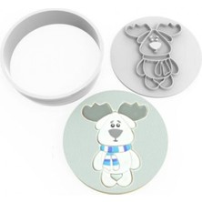 Depposite Geyik Kurabiye Kesici Damga Set