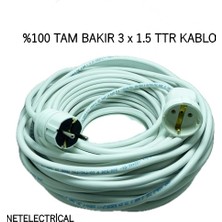 Viko Tekli Topraklı Seyyar Uzatma Kablosu 5 Metre 3 x 1,5 TTR
