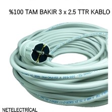 Viko Tekli Topraklı Seyyar Uzatma Kablosu 30 Metre 3 x 2,5 TTR