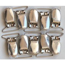 Kemer Sepeti Pantolon Askısı Klipsi Emzik Klips 10 Adet 2.5 cm