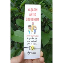 Emtory Home 40 Adet Yaşasın Artık Okuyorum Yazılı Emoji Bileklik - Karne Hediyesi - Isim Yazılır