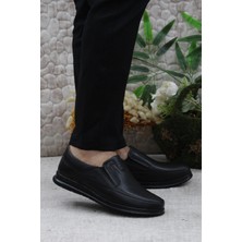 Mehmet Mete 42220 Siyah Yumuşak Esnek Deri Erkek Ayakkabı