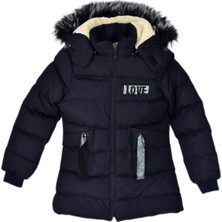 Baglan Kız Çocuk Kapüşonlu Kaban BGL-ST03449