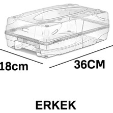 Tugomer 10'lu Set Ayakkabı Saklama Kutusu - 5 Adet Erkek 5 Adet Kadın Ayakkabı Düzenleyici Şeffaf Kutu