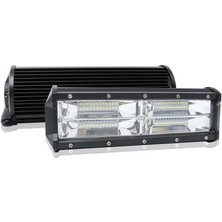 Oscar Beyaz Sarı LED Çakarlı Off Road Çift Sıra Sis Farı Çalışma Lambası 48 LED 12-30V 48W