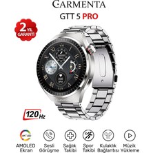 Carmenta Gtt 5 Pro 120 Hz Amoled Ekranlı Arama Yapan Akıllı Saat 2024-EKG,SPOR Takibi,ıos-Android Akıllı Saat