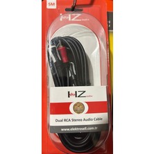 Hertz Rms Sound Hertz Hz Audio Oto Amfi 5 Metre Rca Kablo % 100 Bakır Ofc Kablo