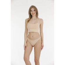 Berrak 11691 Bayan Lazer Kesim Poliester String Tanga 12 Adet