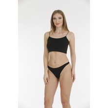 Berrak 11691 Bayan Lazer Kesim Poliester String Tanga 12 Adet