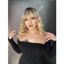 Peruk Market Platin Ombreli Gerçek Saç Peruk 13