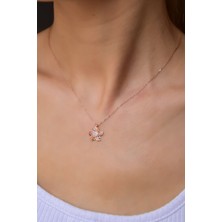 Sinsirella 925 Ayar Gümüş Kaplama Dorika Toplu Şans Rüzgar Gülü Kolye