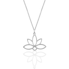 Sinsirella 925 Ayar Gümüş Lotus Çiçeği Kolye