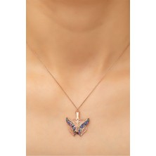 Sinsirella 925 Ayar Kaplama Kelebek Kolye