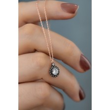 Sinsirella 925 Ayar Gümüş Kaplama Elmas Montür Tektaş Kadın Kolye