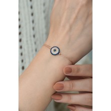 Sinsirella 925 Ayar Zirkon Taşlı Gümüş Nazar Bileklik