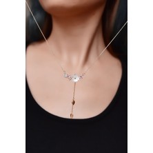 Sinsirella 925 Ayar Gümüş Kaplama Kardelen Çiçeği Kolye Bileklik Set