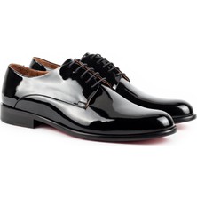 Zerbay Vinson Kösele Taban Deri Erkek Derby Klasik Ayakkabı Bağcıklı