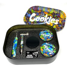 Cookies 6 Parça Pipe Metal Smoking Set