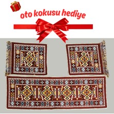 Obam  Oto Koltuk Kılıfı (Çift Taraflı )Yıkanabilir Araba Takımı Kilim Bordo Renk FİAT,WW,OPEL,HYUNDAİ,BMW,MERCEDES,HER ARACA UYGUN