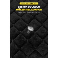 TeknoClub Oto Koltuk Minder Seti -Tay Tüyü Cepli & Terletmez  Koltuk Koruma Kılıfı (3'lü Set) Minderset