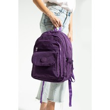Çanta Trend Krem Unisex Ayarlanabilir 9 Gözlü Laptop Bölmeli Çantası