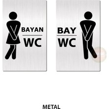 Orse Reklam Wc Kapı Yazısı Metal