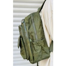 Çanta Trend Krem Unisex Ayarlanabilir 9 Gözlü Laptop Bölmeli Çantası