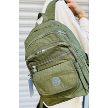 Çanta Trend Krem Unisex Ayarlanabilir 9 Gözlü Laptop Bölmeli Çantası