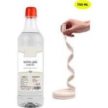 Dünya Magnet Kandillo Şeffaf Kandil Yağı Iç Mekan 750ML. + 50CM Fitil