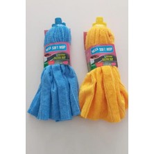 2 Adet Mega Soft Mikrofiber Havlu Vileda Paspas Mop Xl Yedek Ucu