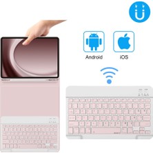 Sneezy Apple iPad 7.nesil 10.2 Inç 2019 Uyumlu Styletech Bluetooth Klavyeli Çok Yönlü Kılıf