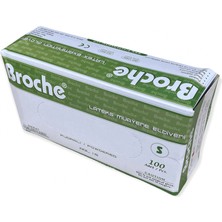 Broche Latex Pudralı Eldiven