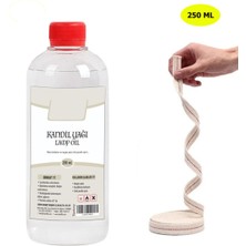 Dünya Magnet Şeffaf Kandil Yağı, Kamp Lambası Yağı 250 ml + 50 cm Fitil