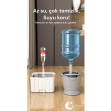 Moppak Mop Temizlik Seti Temiz&kirli Su Ayrımı Mikrofiber Kare Başlık