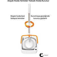 Moppak Mop Temizlik Seti Temiz&kirli Su Ayrımı Mikrofiber Kare Başlık