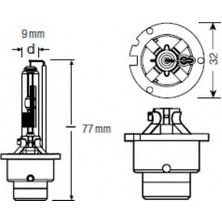 Osram D2R Xenon Ampul  (Mercedes)  Adet 102008