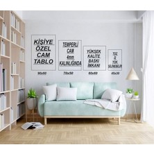 Meta Cam Cam Temperli Cam Aile ve Hediyelik Olarak Temperli Cam Tablo