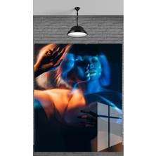 Meta Cam 3D Iki Yüzlü Tablosu Temperli Cam Üzerine Sevgilinize Yılbaşı Yeni Yıl Hediye