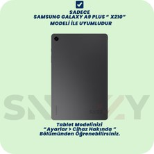 Sneezy Samsung Tab A9 Plus X210 11 Inç Uyumlu Styletech Bluetooth Klavyeli Çok Yönlü Kılıf