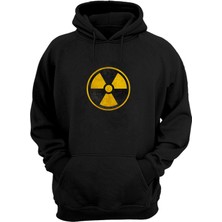 The Wert Unisex Danger Baskılı Siyah Normal Kalıp Şardonlu Kalın Sweatshirt