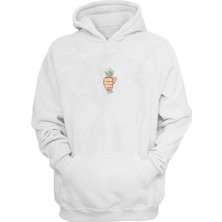 The Wert Unisex Doları Banknot Illüstrasyon Baskılı Beyaz Normal Kalıp Şardonlu Kalın Sweatshirt