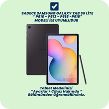 Sneezy Samsung Tab S6 Lite P610 10.4 Inç Uyumlu Styletech Bluetooth Klavyeli Çok Yönlü Kılıf