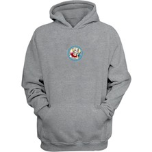 The Wert Unisex Harley Quinn Poisonıvy Baskılı Gri Normal Kalıp Şardonlu Kalın Sweatshirt