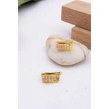 Latif Kuyumcu 22 Ayar Altın Küpe J Klips Kadın Küpe LKKP1239