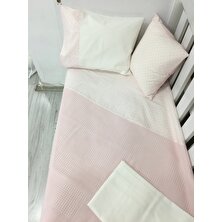 Buse Baby Home Pembe , Çocuk Çok Amaçlı Poplin ,pikeli ve Ponponsuz Nevresim Takımı 6'lı Set