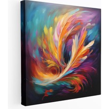 Painted Anarchy Tüy Kanvas Tablo - Empresyonist Fırça Darbesi Duvar Tablosu - Tüy, Kanvas Tablo, Kanvas Tablo, Duvar Sanatı, 100X100