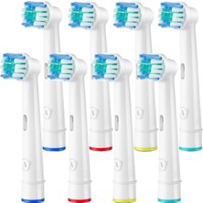 Lovyco Floss Action 8'li Oral-B Uyumlu Dış Fırçası Yedek Başlığı