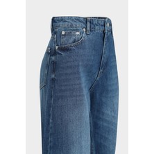 AÇELYAOKCU High Waist Wed Leg Mid Blue Extra Geniş Paça Jean