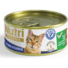 Nutri Feline 85 gr Ton Balıklı ve Karidesli 6 Adet Yaş Kedi Maması